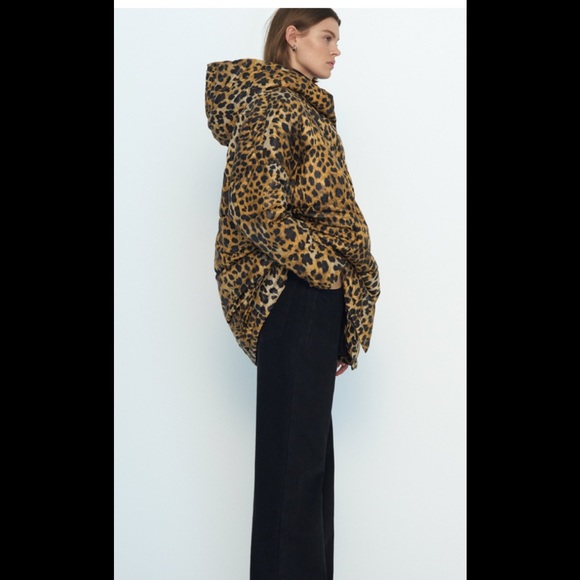 Zara Water Repellent Printed Coat - Picture 2 of 10